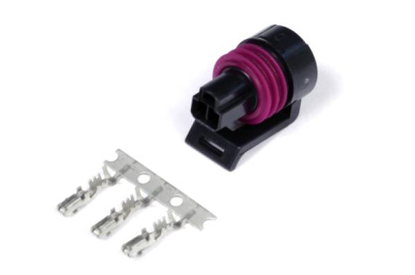 Haltech - Haltech HT-030412 Haltech Delphi 3 Pin Pressure Sensor Connector Plug & Pins