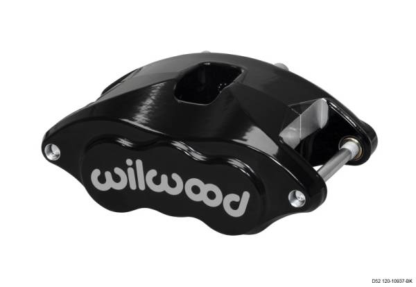 Wilwood - Wilwood 120-10937-BK Wilwood Caliper-D52-Black Pwdr 2.00/2.00in Pistons 1.04in Disc