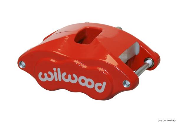 Wilwood - Wilwood 120-10937-RD Wilwood Caliper-D52-Red 2.00/2.00in Pistons 1.04in Disc