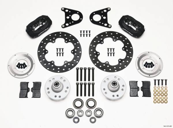 Wilwood - Wilwood 140-1015-BD Wilwood Forged Dynalite Front Drag Kit Drilled Rotor Art Morrison Strut