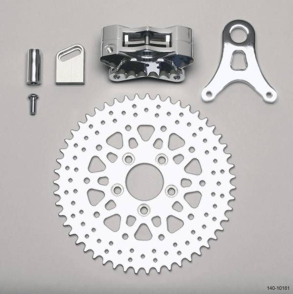 Wilwood - Wilwood 140-10181 Wilwood Brake Kit GP310 R/H Sprocket Rear Chrome 51 Tooth