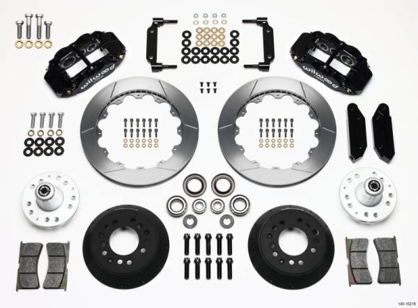 Wilwood - Wilwood 140-10219 Wilwood Narrow Superlite 6R Front Hub Kit 12.88in 1968-1969 Mustang Disc Spindle