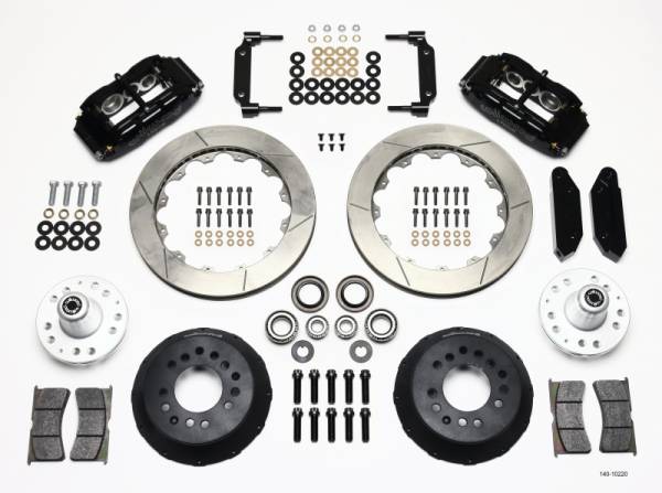Wilwood - Wilwood 140-10220 Wilwood Narrow Superlite 6R Front Hub Kit 12.88in 1970-1973 Mustang Disc Spindle