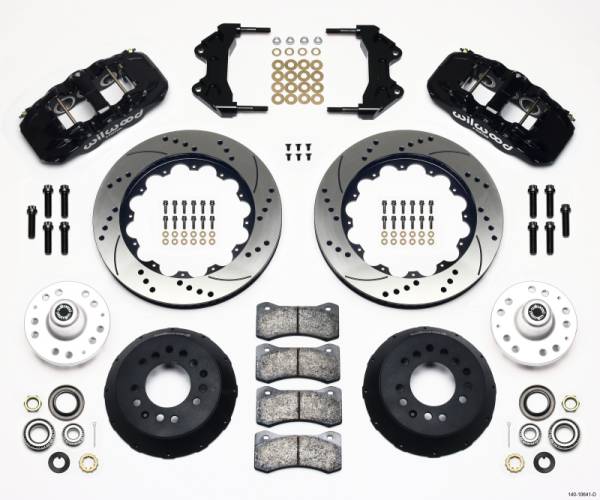 Wilwood - Wilwood 140-10641-D Wilwood AERO6 Front Hub Kit 14.00 Drilled WWE ProSpindle
