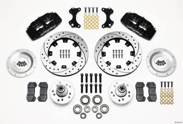Wilwood - Wilwood 140-10741-D Wilwood Dynapro 6 Front Hub Kit 12.19in Drilled WWE ProSpindle
