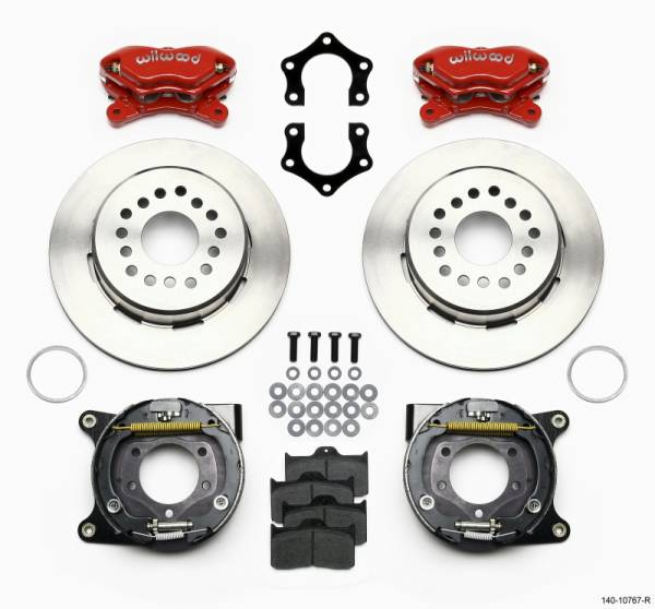 Wilwood - Wilwood 140-10767 Wilwood Forged Dynalite P/S Park Brake Kit Mopar/Dana 2.50in Off w/Snap Ring Bearing