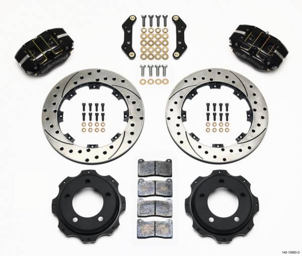 Wilwood - Wilwood 140-10960-D Wilwood Dynapro Rear Kit 12.19in Drilled Backdraft Cobra (BMW E36 Based)