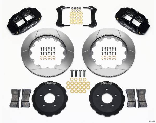 Wilwood - Wilwood 140-10969 Wilwood Narrow Superlite 6R Front Hat Kit 14.00in Backdraft Cobra (BMW E36 Based)
