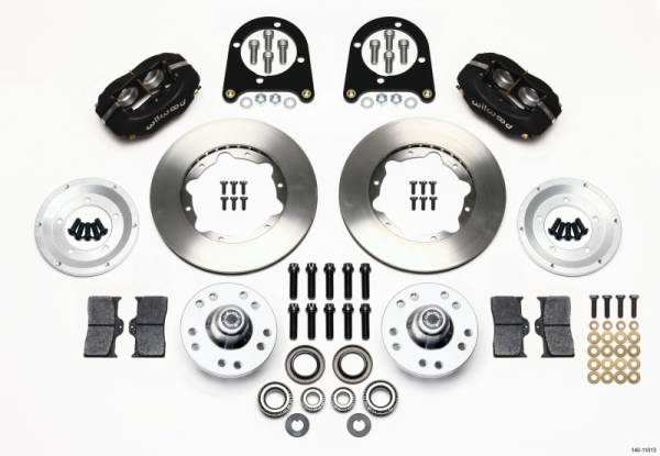 Wilwood - Wilwood 140-11013 Wilwood Forged Dynalite Front Kit 11.00in 37-48 Ford Psgr. Car Spindle