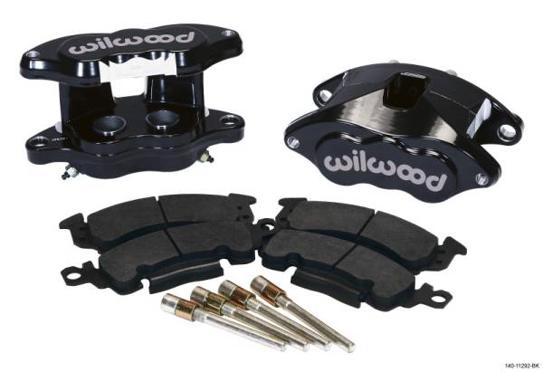 Wilwood - Wilwood 140-11292-BK Wilwood D52 Rear Caliper Kit - Black Powder 1.25 / 1.25in Piston 1.28in Rotor