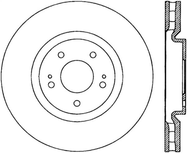 Stoptech - Stoptech 127.46064R StopTech Slotted & Drilled Sport Brake Rotor