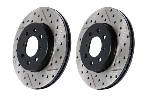 Stoptech - Stoptech 127.47012R StopTech Slotted & Drilled Sport Brake Rotor