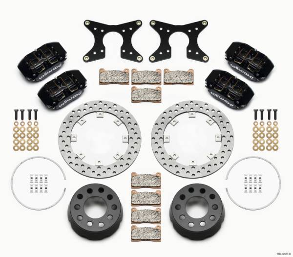 Wilwood - Wilwood 140-12557-D Wilwood Dynapro Lug Mount Dual Rear Dynamic Kit SA Drilled M-W/Lamb Ends .690in Studs