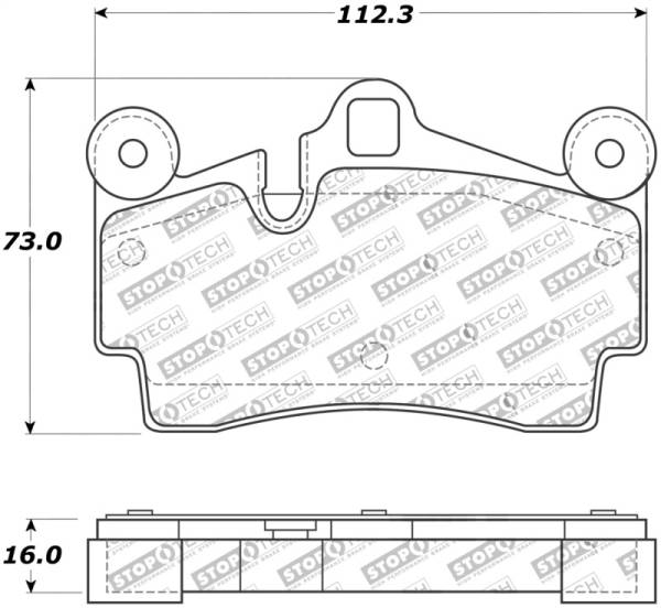 Stoptech - Stoptech 308.09780 StopTech Street Touring Brake Pads