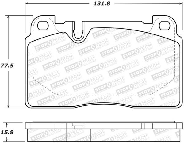 Stoptech - Stoptech 308.16630 StopTech 07-15 Audi Q7 Street Performance Front Brake Pads