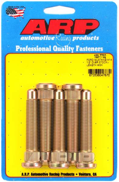 ARP - ARP 100-7732 ARP 2015+ Ford Mustang GT M14 1/2in Over Stock Length Wheel Stud Kit