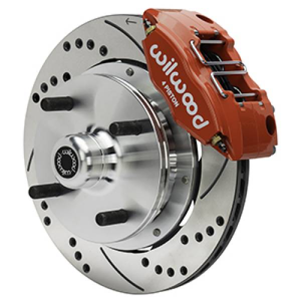 Wilwood - Wilwood 140-17474-DR Wilwood 73-76 Porsche 914 Front Powerlite Brake Kit Dilled & Slotted - Red