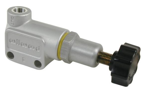 Wilwood - Wilwood 260-10922 Wilwood Proportioning Valve - Knob Adjust 3/8-24 IF Inlet & Outlet