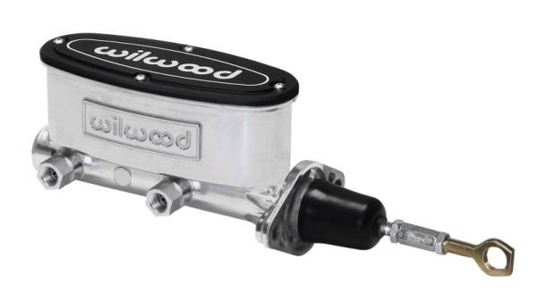Wilwood - Wilwood 260-12900-P Wilwood High Volume Tandem M/C - 7/8in Bore Ball Burnished-W/Pushrod - Early Mustang