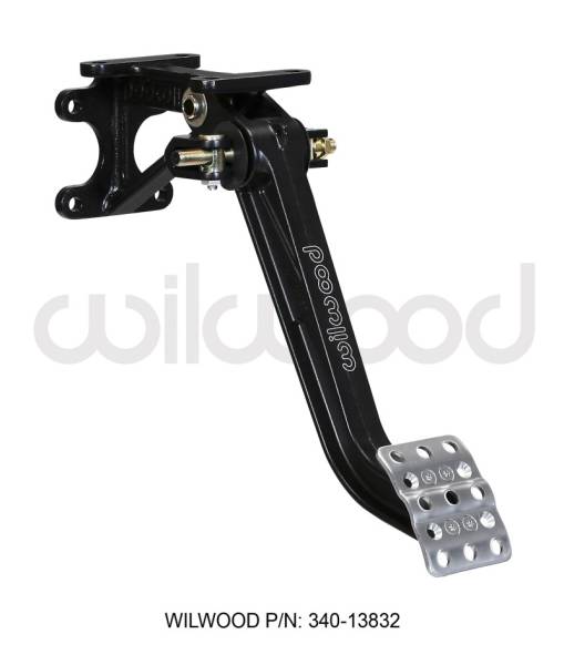 Wilwood - Wilwood 340-13832 Wilwood Adjustable Brake Pedal - Dual MC - Swing Mount - 7:1