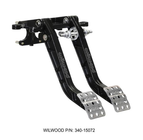 Wilwood - Wilwood 340-15072 Wilwood Adjustable-Trubar Dual Pedal - Brake / Clutch - Fwd. Swing Mount - 6.25:1