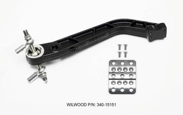 Wilwood - Wilwood 340-15151 Wilwood Retrofit Kit Adj Trubar Brake Pedal - Brake -Rev Swing Mount -5.1:1