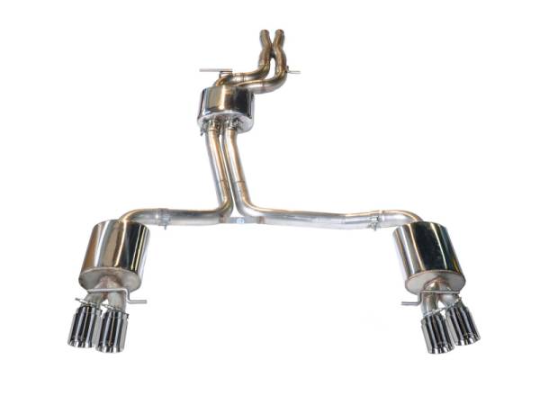 AWE Tuning - AWE Tuning 3010-42030 AWE Tuning Audi B8.5 S5 3.0T Touring Edition Exhaust System - Polished Silver Tips (102mm)