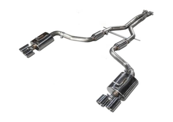 AWE Tuning - AWE Tuning 3020-42022 AWE Tuning Panamera 2/4 Track Edition Exhaust (2014+) - w/Chrome Silver Tips