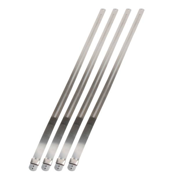 DEI - DEI 10212 DEI Stainless Steel Positive Locking Tie 1/2in (12mm) x 14in - 4 per pack