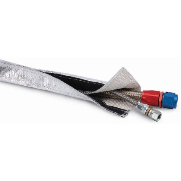 DEI - DEI 10405 DEI Heat Shroud 1in I.D. x 3ft - Aluminized Sleeving - Hook and Loop Edge