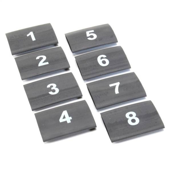 DEI - DEI 10849 DEI Wire Markers 8pc Set Numbered 1-8 - Black