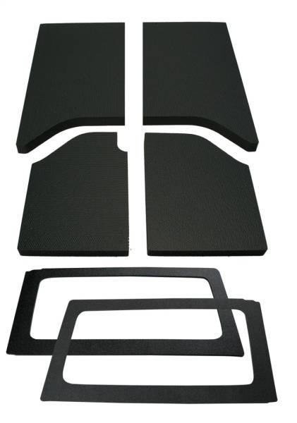 DEI - DEI 50285 DEI 11-18 Jeep Wrangler JK 2-Door Boom Mat Complete Headliner Kit - 6 Piece - Black