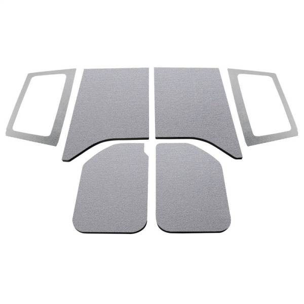 DEI - DEI 50286 DEI 11-18 Jeep Wrangler JK 2-Door Boom Mat Complete Headliner Kit - 6 Piece - Gray