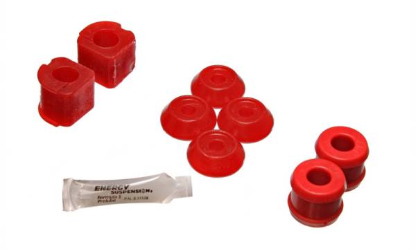 Energy Suspension - Energy Suspension 15.5102R Energy Suspension 93-99 VW Cabrio/Golf III & GTI/85-92 Jetta II Red 19mm Front Sway Bar Bushings - Fits 1985-1999 Volkswagen Jetta, Golf
