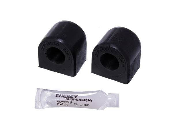 Energy Suspension - Energy Suspension 15.5107G Energy Suspension 06-13 Audi A3 / 12-13 VW Golf R Black 22mm Front Sway Bar Bushing Set - Fits 2008-2013 Volkswagen Rabbit, Golf R