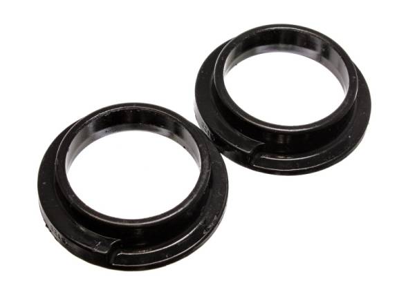 Energy Suspension - Energy Suspension 15.6103G Energy Suspension Universal 3in ID 4 5/16in OD 1 1/8in H Black Coil Spring Isolators (2 per set) - Fits 1985-1999 Volkswagen Jetta