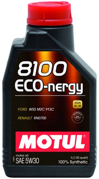 Motul - Motul 102782 Motul 1L Synthetic Engine Oil 8100 5W30 ECO-NERGY - Ford 913C