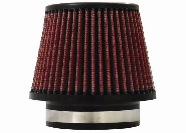Injen - Injen X-1018-BR Injen High Performance Air Filter - 4.50 Black Filter 6.75 Base / 5 Tall / 5 Top