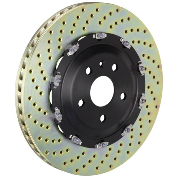 Brembo - Brembo 101.9003A Brembo 08-16 R8 4.2/5.2 Excl CC Brake Front 2-Piece Discs 380x34 2pc Rotor Drilled
