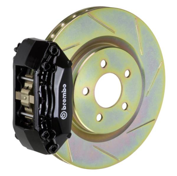 Brembo - Brembo 1A5.6003A1 Brembo 87-91 M3 (E30) Front GT BBK 4 Piston Cast 2pc 330x28 1pc Rotor Slotted Type-1-Black
