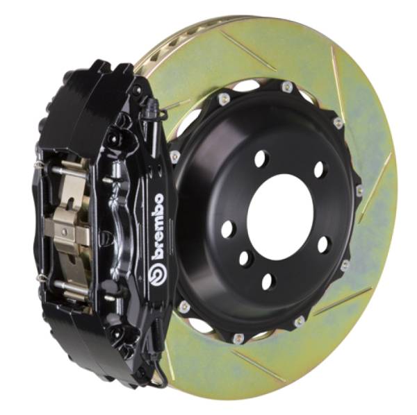 Brembo - Brembo 1B2.7003A1 Brembo 89-93 348/94-99 F355 Front GT BBK 4 Piston Cast 2pc 332x32 2pc Rotor Slotted Type-1-Black