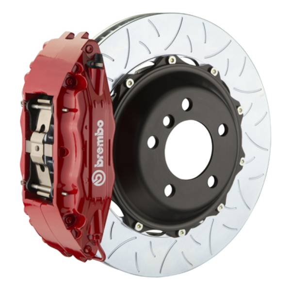 Brembo - Brembo 1B3.8011A2 Brembo 95-01 7-Series (E38) Front GT BBK 4 Piston Cast 2pc 355x32 2pc Rotor Slotted Type-3-Red