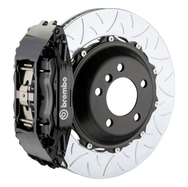 Brembo - Brembo 1B3.8023A1 Brembo 80-89 930 Front GT BBK 4 Piston Cast 2pc 355x32 2pc Rotor Slotted Type-3-Black