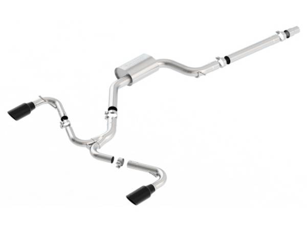 Borla - Borla 140750BC Borla 15-17 Volkswagen GTI (MK7) 2.0T AT/MT SS S-Type Catback Exhaust w/Black Chrome Tips - Fits 2015-2017 Volkswagen GTI
