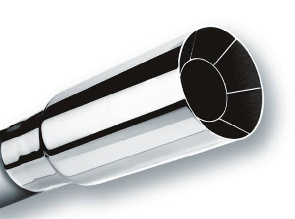 Borla - Borla 20104 Borla Universal Polished Tip Single Round Intercooled (inlet 2 1/2in. Outlet 2 1/2in)