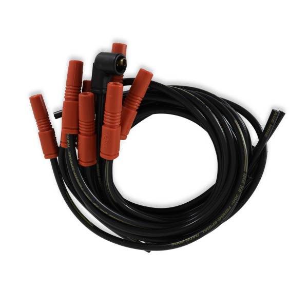 ACCEL - BDDP 7040 Spark Plug Wire Set - 8.8mm-300+ Ferro-Spiral Race - Universal- Vari-Angle Boots