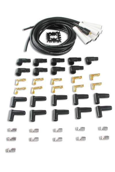 ACCEL - BDDP 9000C Spark Plug Wire Set - Universal - 180 Deg White Ceramic Boots - Fits 1967-1968 Mercedes-Benz 600