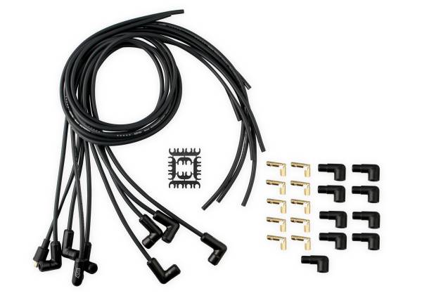 ACCEL - BDDP 9001CK Spark Plug Wire Set - Universal - 90 Deg Black Ceramic Boots