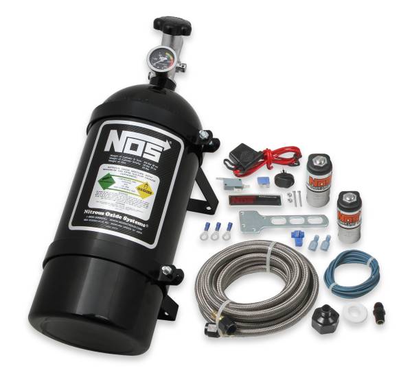 NOS - BHHV 05000BNOS NOS Powershot Wet Basic Nitrous Kit without Injector Plate - Black