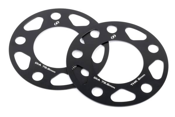 Dinan - GFBV D210-2032 Dinan Spacers; 5x120 - 72.6mm CB - 2mm Thick - Fits select 1988-2021 BMW models
